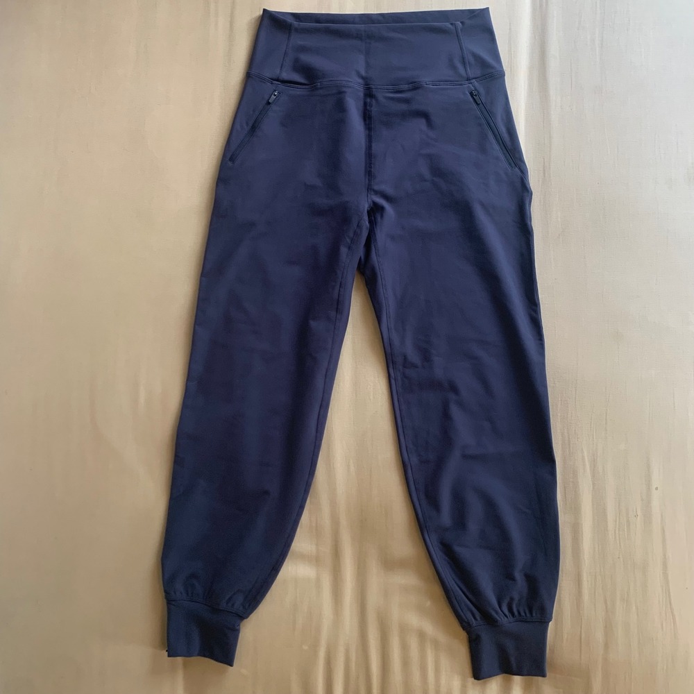 NWT Peloton Cadent Jogger Pants Navy Blue High Rise Slim Fit Womens L Activewear
